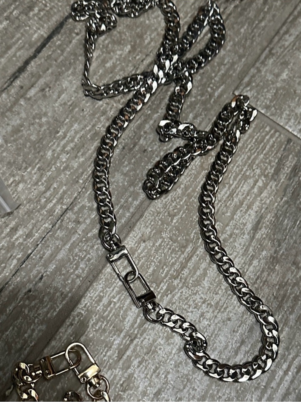 Gun Metal Women's Purse Chain